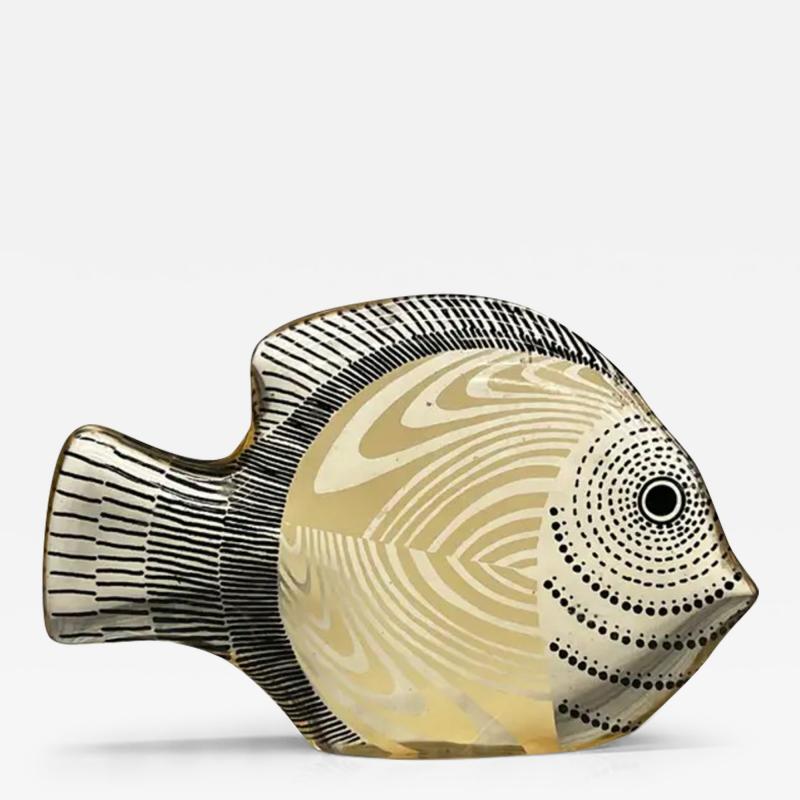 Abraham Palatnik Brazilian Modern Kinetic Sculpture of a Fish in Resin Abraham Palatinik 1960s