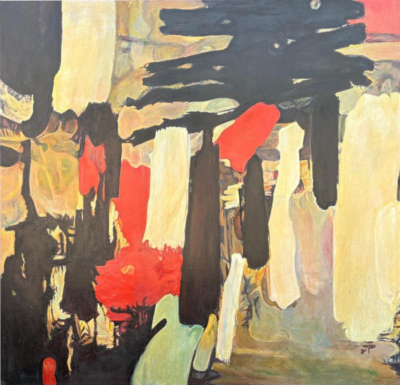 Abstract Modern Framed Oil Painting On Canvas