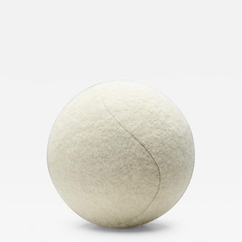 Accent Ball Pillow in Sand Coloured Fabric