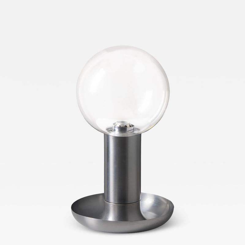 Achille Castiglioni 1970s Metal Glass Table Lamp in the Manner of Achille Castiglioni