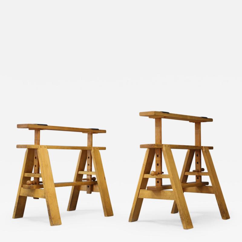 Achille Castiglioni Pair of MidCentury easels for Leonardo Table by Achille Castiglioni for Zanotta