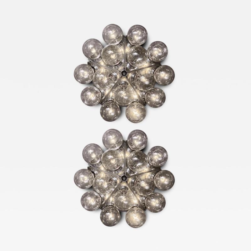 Achille Castiglioni Pair of Taraxacum Wall Sconces by Achille Castiglioni for FLOS