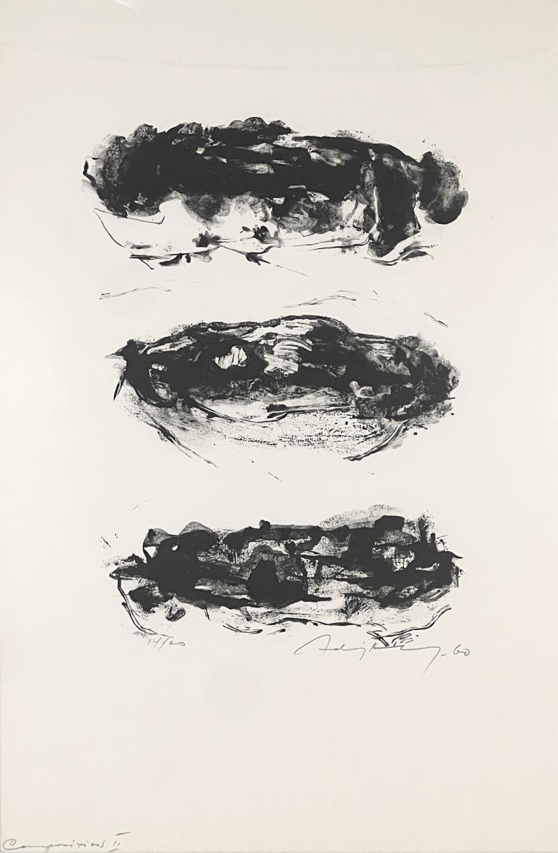 Adja Yunkers Composition II Lithograph by Adja Yunkers