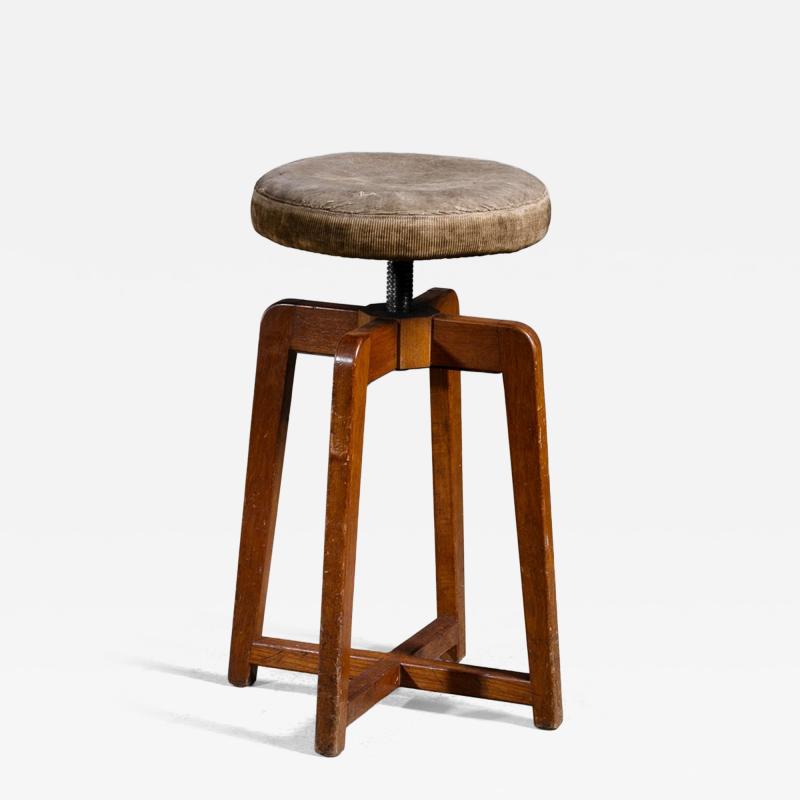Adjustable Danish Modern stool