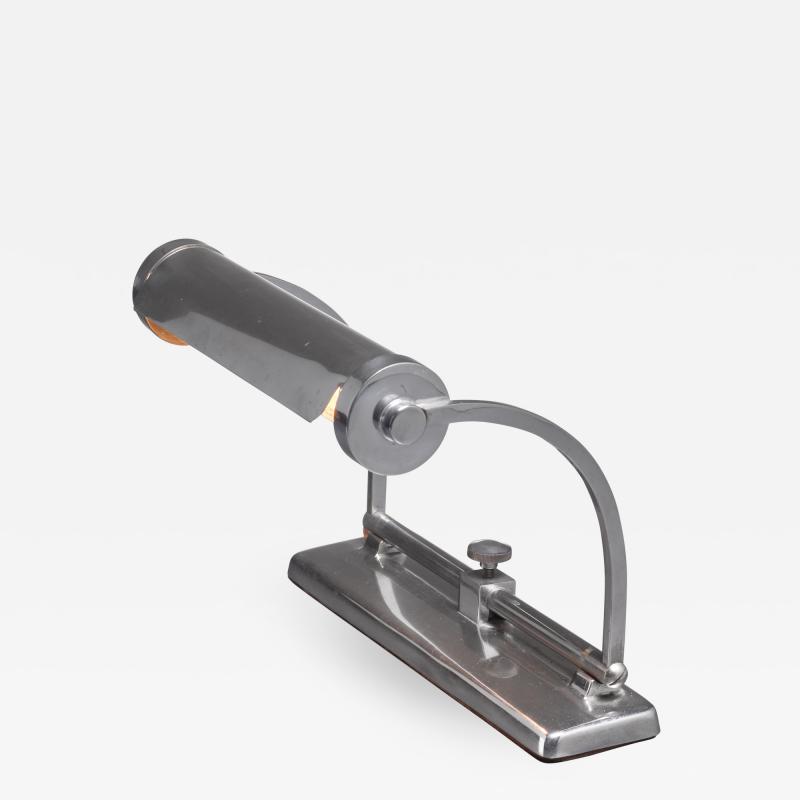 Adjustable nickel piano lamp France 1920s 30s