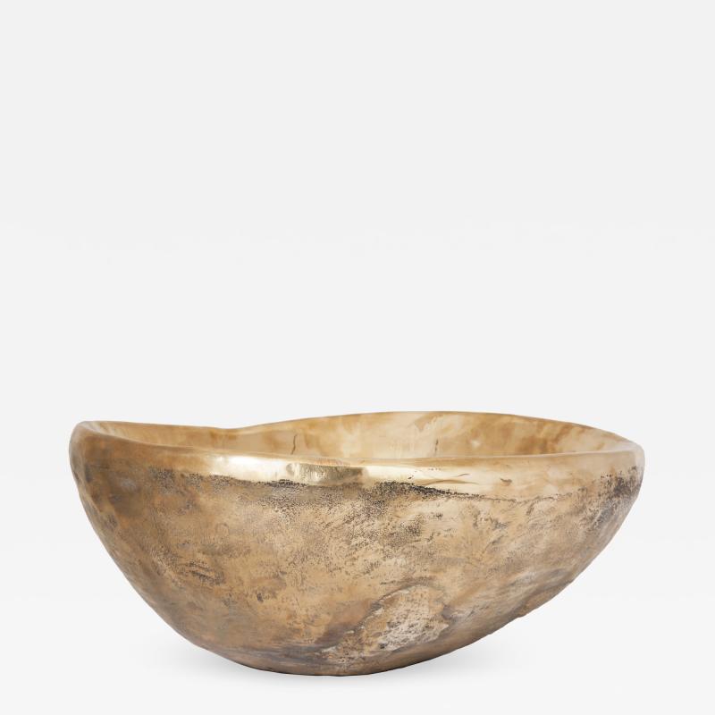 Ado Chale Large Cast Bronze Bowl