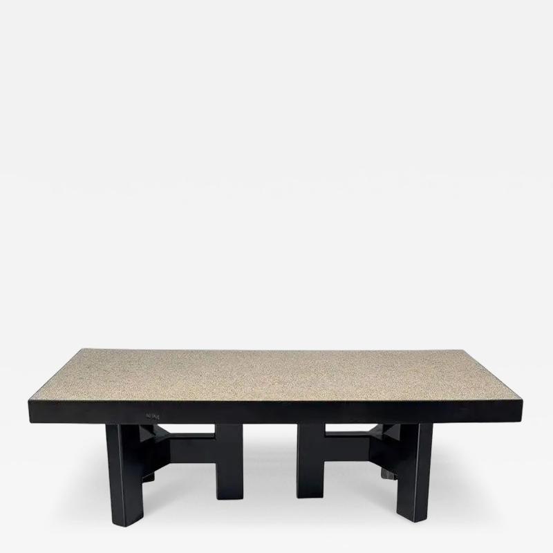 Ado Chale Mid Century Modern Pepper Coffee Table by Ado Chale Belgium Signed