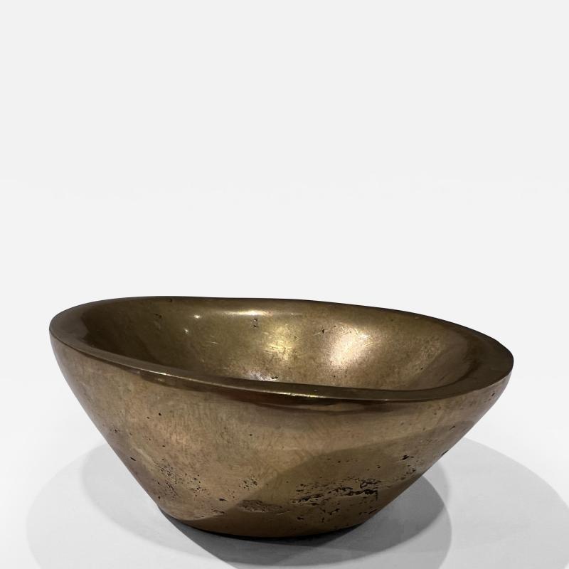 Ado Chale Small Bronze Bowl by Ado Chale signed