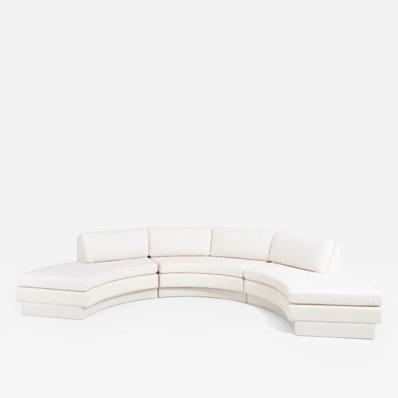 Adrain Pearsall Half Circle Modular Sectional Sofa 1970