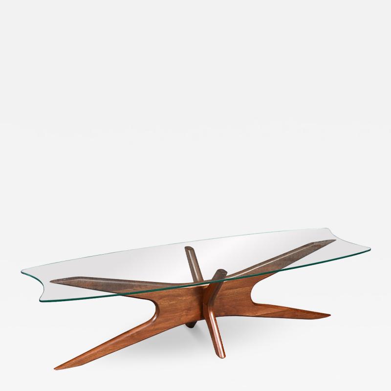 Adrian Pearsall Adrian Pearsall 893 TGO Coffee Table w Stingray Glass Top