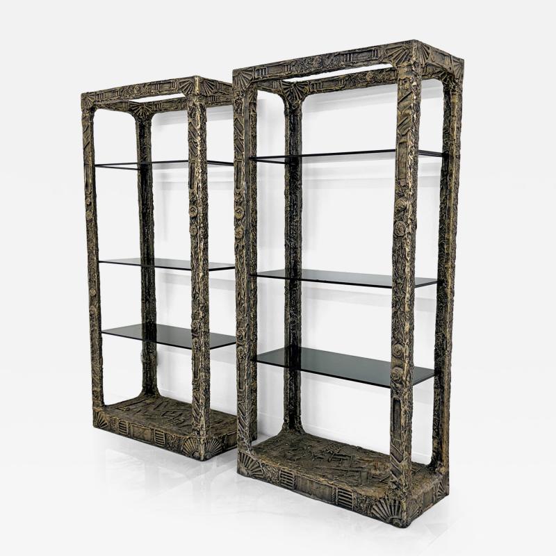 Adrian Pearsall Adrian Pearsall Brutalist Goop Etageres Shelving Circa Late 1960s