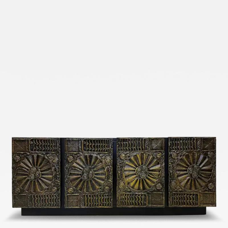 Adrian Pearsall Adrian Pearsall Brutalist Sculptura Buffet For Craft Associates