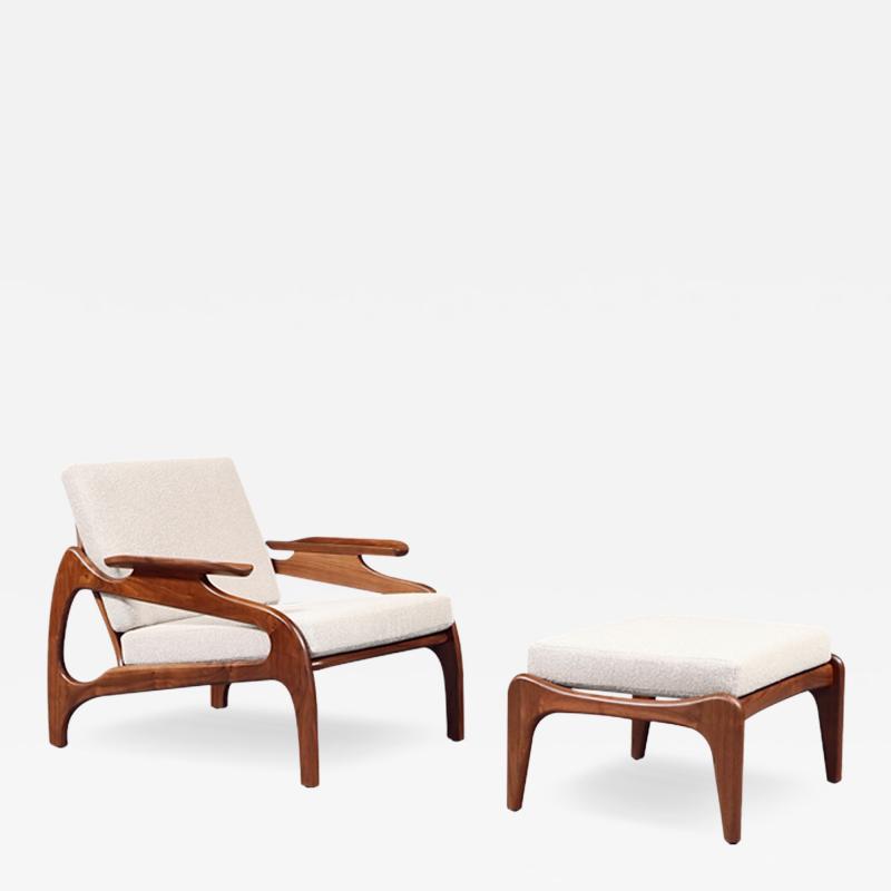 Adrian Pearsall Adrian Pearsall Model 1209 C Lounge Chair w Ottoman for Craft Associates