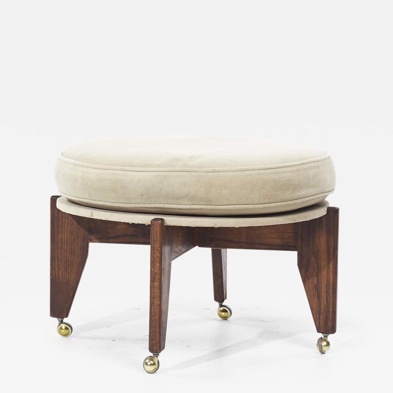 Adrian Pearsall Adrian Pearsall Style Mid Century Walnut Ottoman
