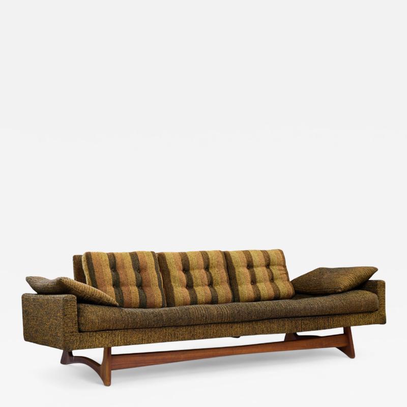 Adrian Pearsall Adrian Pearsall for Craft Associates 2408 S Mid Century Walnut Gondola Sofa