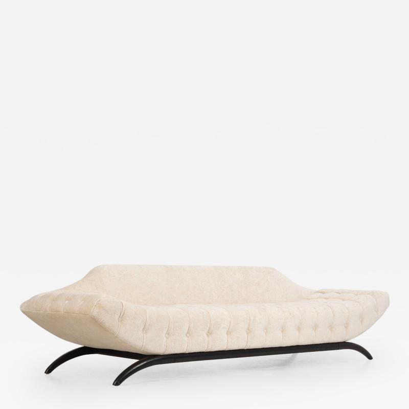 Adrian Pearsall Adrian Pearsall for Craft Associates Biscuit Tufted Gondola Sofa 1960