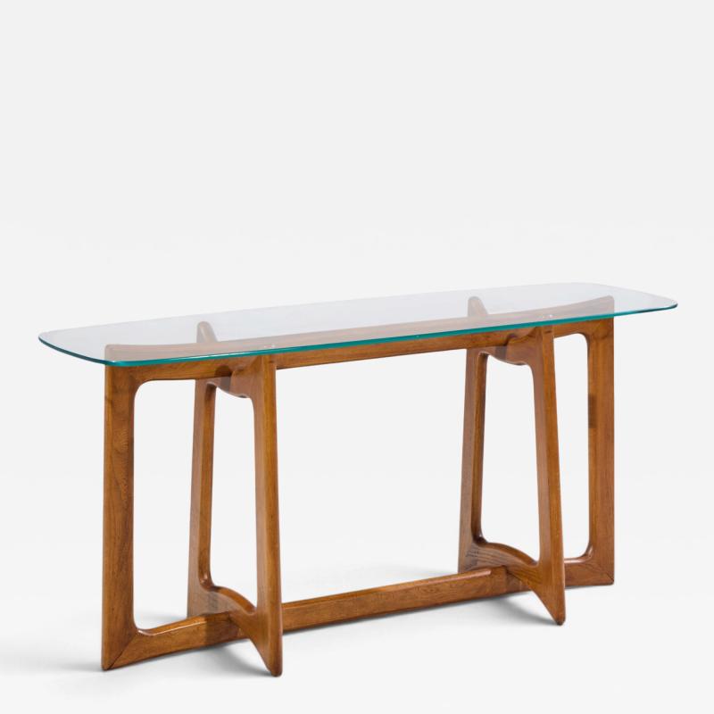 Adrian Pearsall Adrian Pearsall for Craft Associates Mid Century Sculptural Walnut Console Table