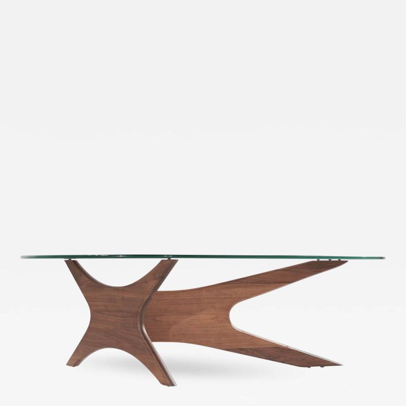 Adrian Pearsall Asymmetrical Walnut Cocktail Table by Adrian Pearsall C 1950s