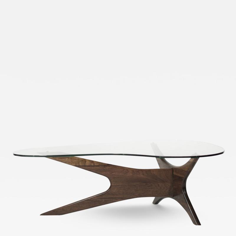 Adrian Pearsall Asymmetrical Walnut Cocktail Table by Adrian Pearsall C 1950s