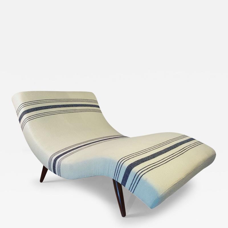 Adrian Pearsall Craft Associates Chaise Lounge In Hudson Bay Upholstery