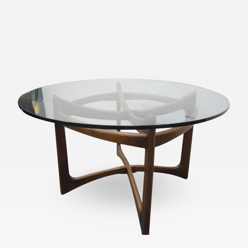 Adrian Pearsall Gorgeous Adrian Pearsall Sculptural Walnut Dining Table Mid century Modern