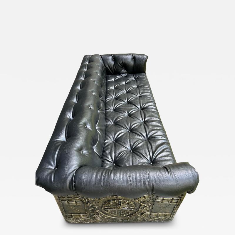 Adrian Pearsall Handsome Adrian Pearsall Brutalist Goop Sofa Tufted Chesterfield Mid Century Mod