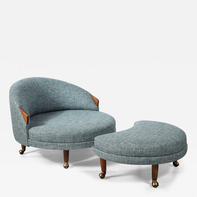 Adrian Pearsall Havana Chair and Ottoman