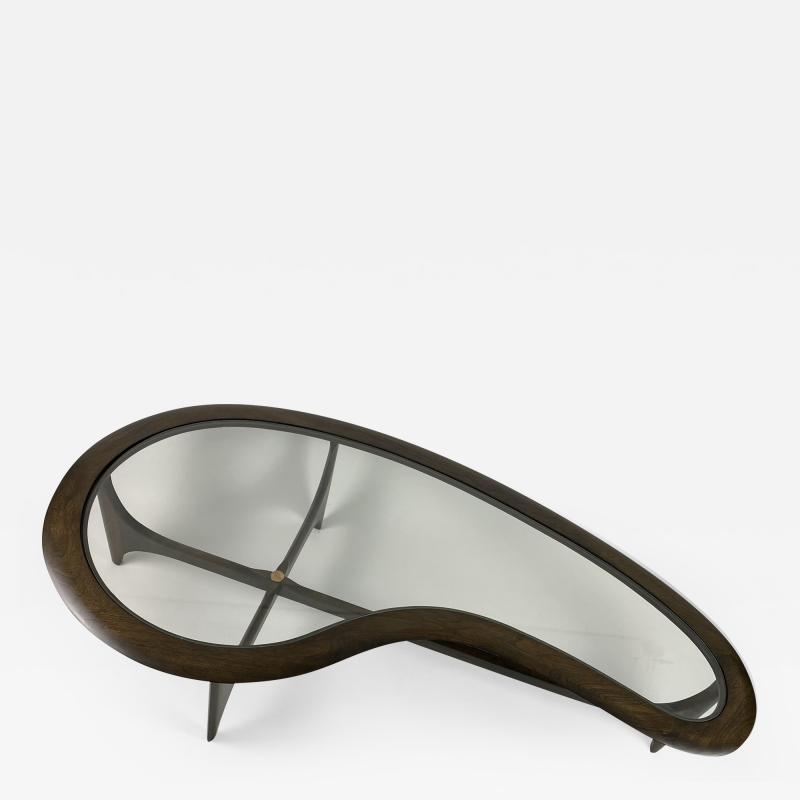 Adrian Pearsall Mid Century Kidney Shape Coffee Table by Adrian Pearsall Lane 1960s 