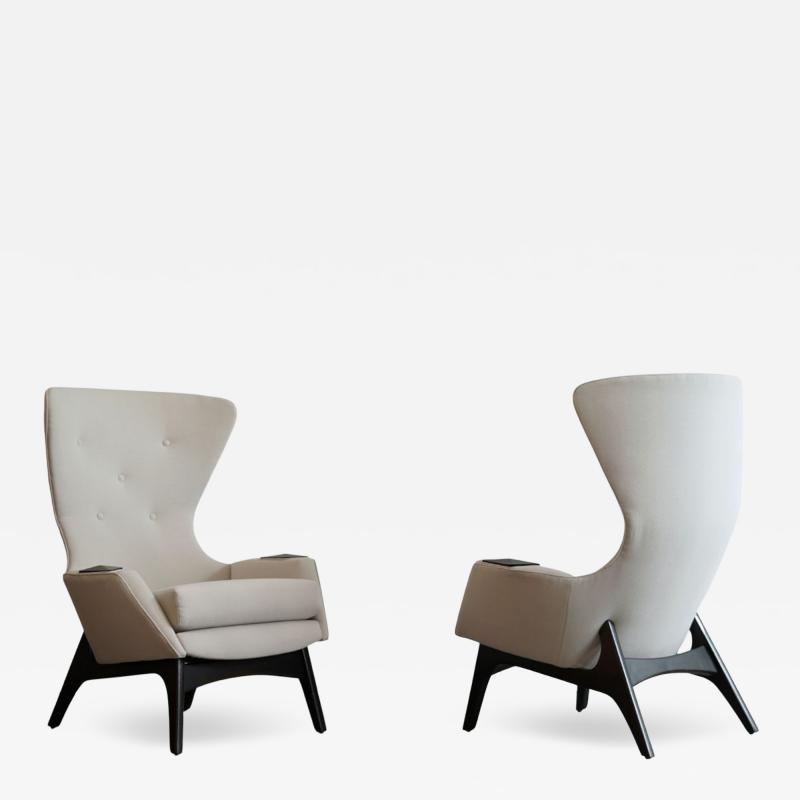 Adrian Pearsall Wingback Lounge Chairs by Adrian Pearsall C 1950s