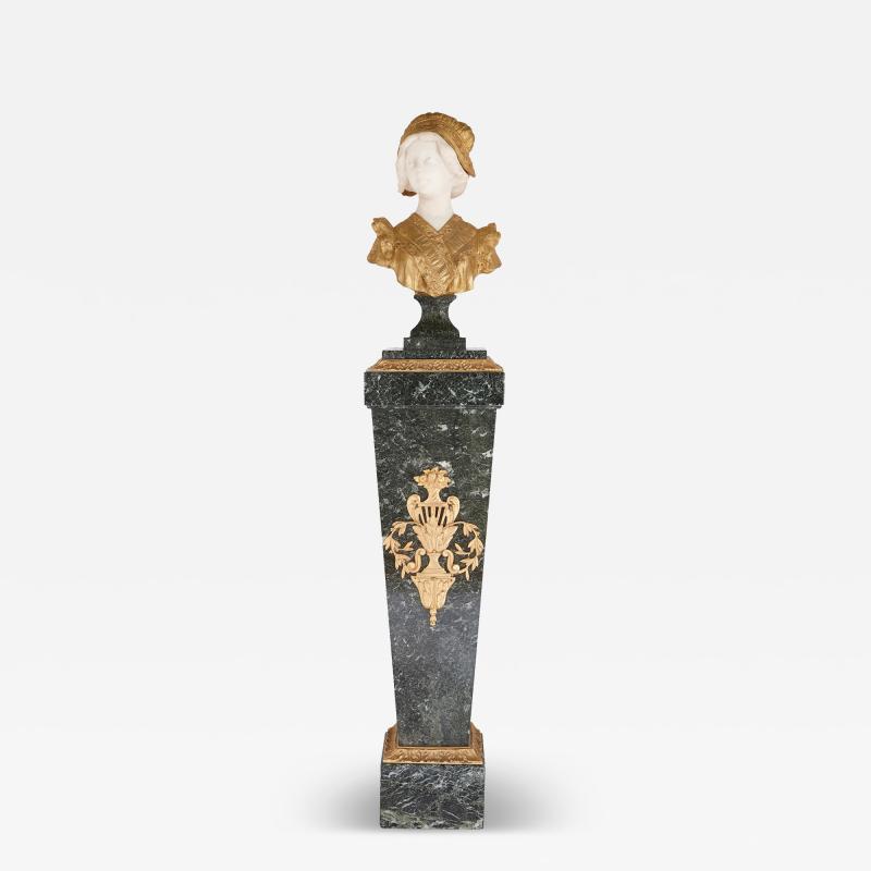 Affortunato Gory French gilt bronze and marble bust sculpture by Gory