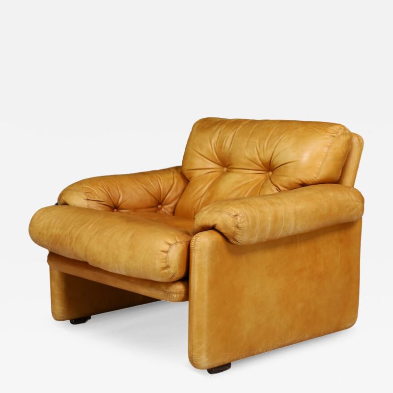 Afra Tobia Scarpa 1970s Coronado leather lounge by Afra Tobia Scarpa B B