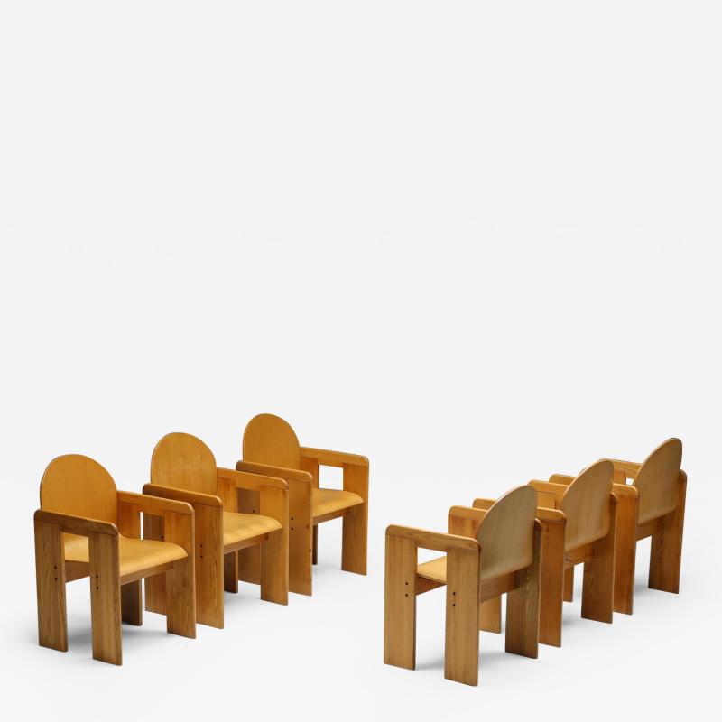 Afra Tobia Scarpa Afra Tobia Scarpa Plywood Dining Chairs 1970s