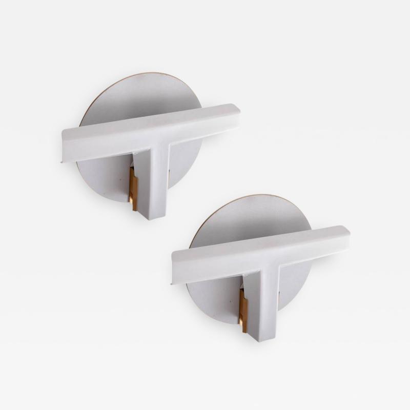 Afra Tobia Scarpa Rare Pair of OTI Sconces by Afra Y Tobia Scarpa for Flos Italy 1983