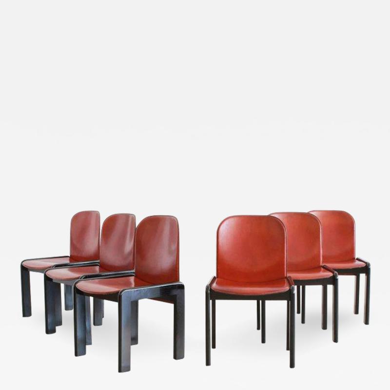 Afra Tobia Scarpa SET OF SIX AFRA TOBIA SCARPA CHAIRS