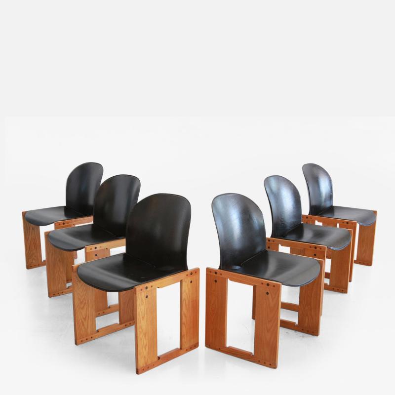 Afra Tobia Scarpa Set of Six Afra Tobia Scarpa Chairs