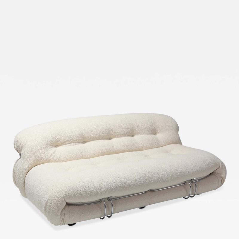 Afra Tobia Scarpa Soriana Two Seat Sofa by Afra e Tobia Scarpa for Cassina 1970s