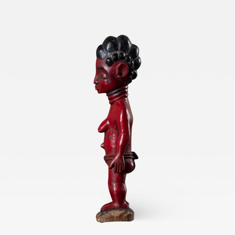 African Red Painted Figure