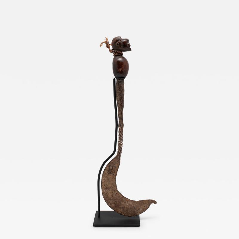 African Sickle Currency with Figure
