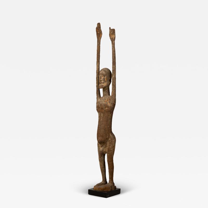 African Wooden Fertility God Figure