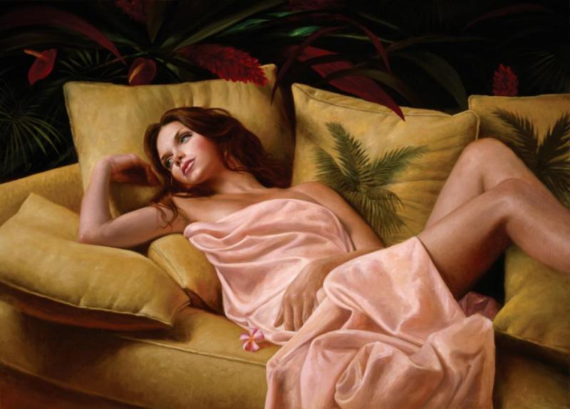 After Glow Contemporary Figurative Giclee Print by Dario Campanile