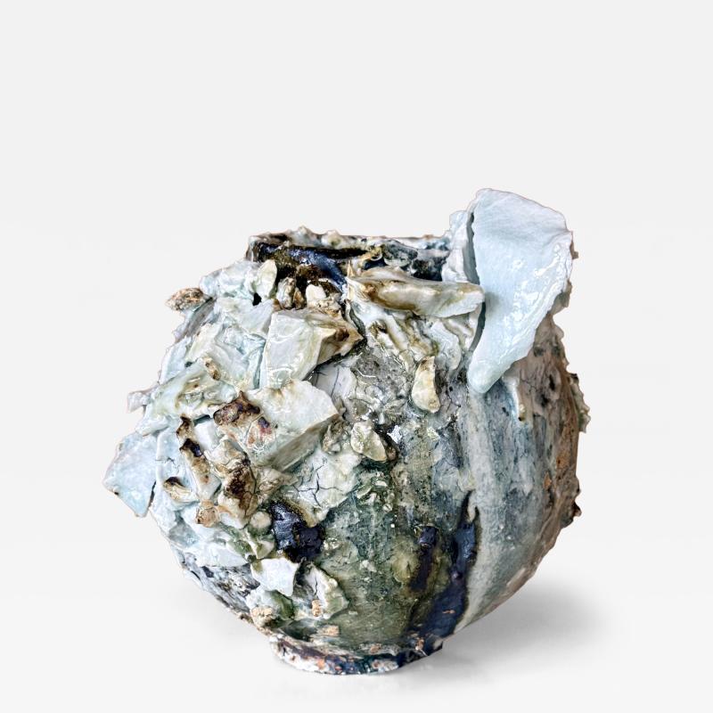 Akiko Hirai Contemporary Ceramic Moon Jar by Akiko Hirai