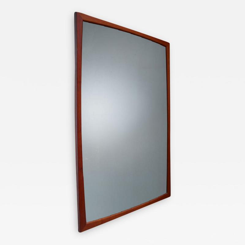 Aksel Kjersgaard Large Aksel Kjersgaard rectangular teak wall mirror Denmark 1960s