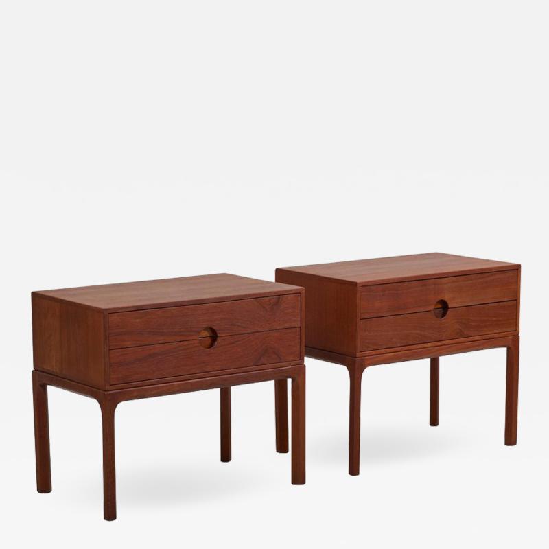 Aksel Kjersgaard Pair of Teak Nightstands by Aksel Kjersgaard for Odder Denmark 1955