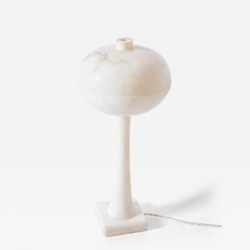 Alabaster space age mushroom lamp 1970s 