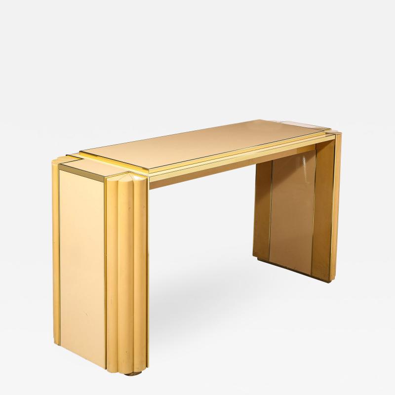 Alain Delon Lacquered and Gilt Bronze Console