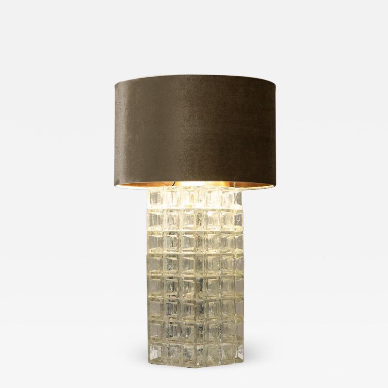 Albano Poli Table Lamp In Murano Glass By Albano Poli For Poliarte Italy 1970s