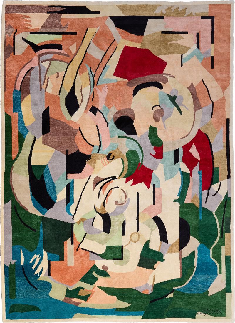 Albert Gleizes Rug Design N 39 The Gravures pour les Pens es de Pascal Customizable