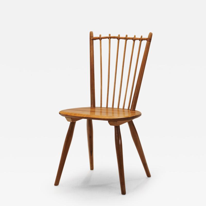 Albert Haberer Albert Haberer Cherry Wood Chair for Hermann Fleiner Germany 1950s