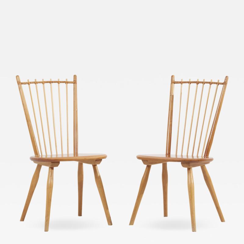 Albert Haberer Pair of Dining Chairs by Albert Haberer for Hermann Fleiner Germany 1950s