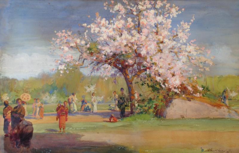 Albert Herter Cherry Blossoms 